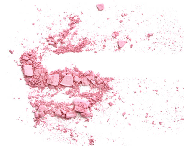 istock Pastel pink make up eye shadow isolated on white 652176726