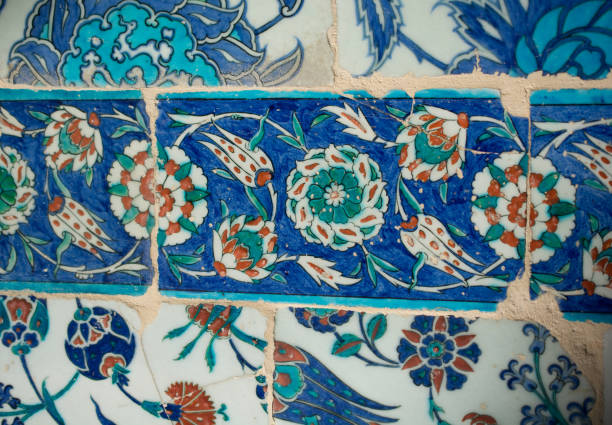 istock Ancient Ottoman time Handmade Turkish Tiles 652177102