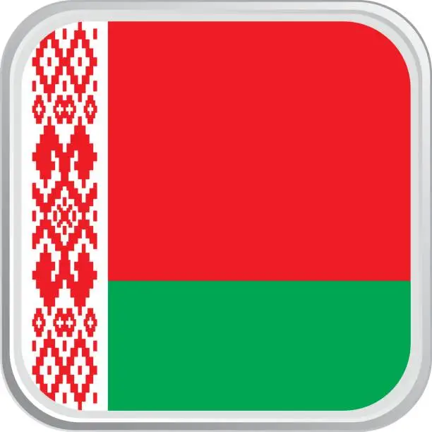 Vector illustration of Flag Belarus