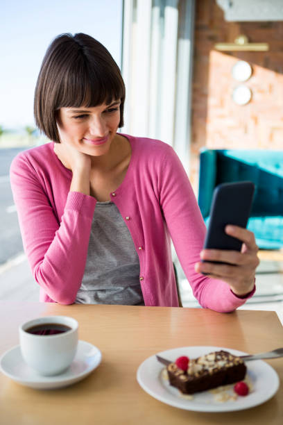 istock Smiling woman taking a selfie 652184774