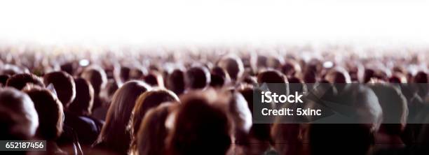 Large Crowd Of People Stock Photo - Download Image Now - Audience, Crowd of People, People