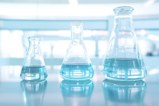 istock three size of blue glass flask in science laboratory 652188056