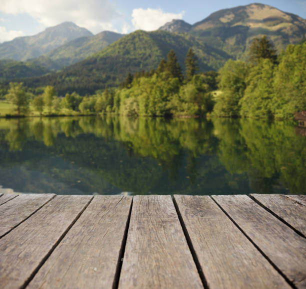 istock View of the spring lake 652191442