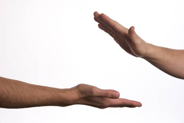 istock Modern handshake of two male people 652192626