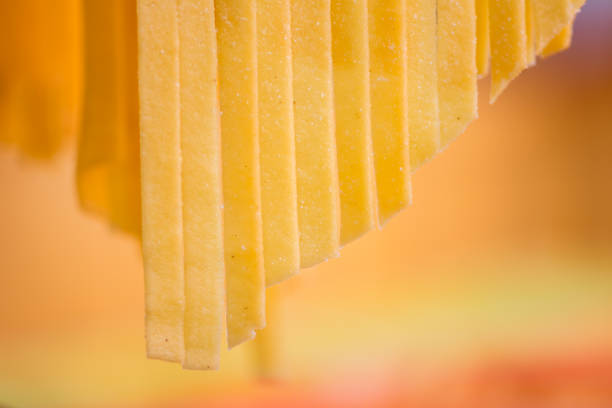 Drying Self-made Italian Pasta