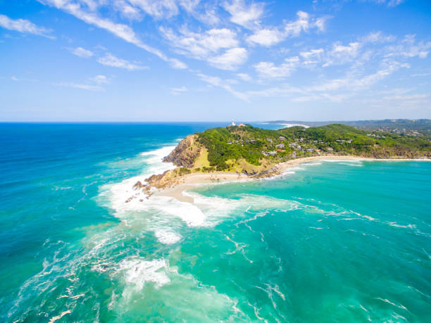 istock An aerial view of Byron Bay lighthouse 652218064