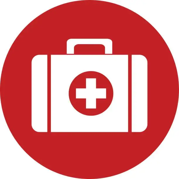 Vector illustration of First Aid Kit icon vector design