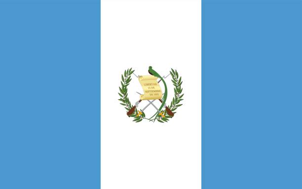 Guatemala Vector of nice Guatemalan flag. guatemala stock illustrations