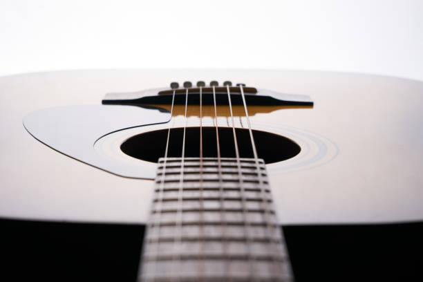 istock Close-up of acoustic classical guitar isolated on background. 652226504