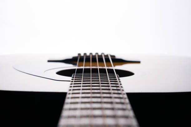 istock Close-up of acoustic classical guitar isolated on background. 652226772
