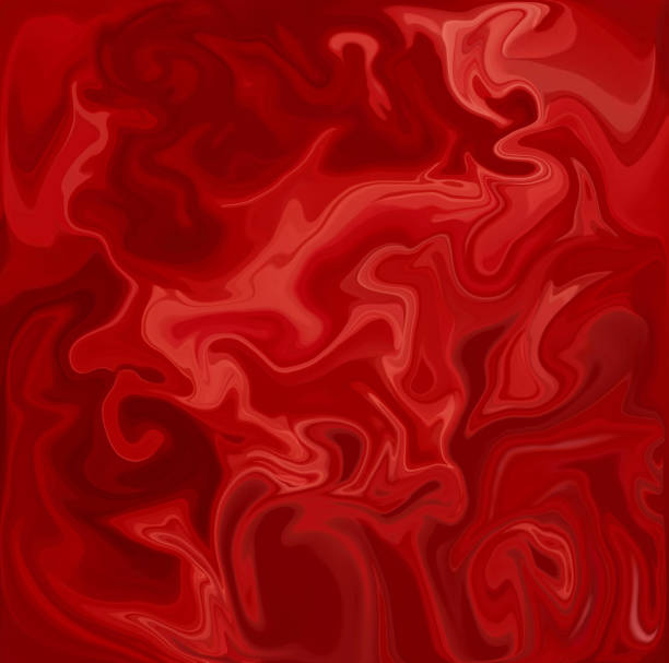 istock Red Digital Acrylic Color Swirl Or Similar Marble Twist 652226778