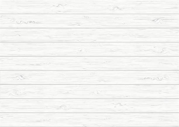 흰색 나무 판자 질감 배경 - wooden background stock illustrations