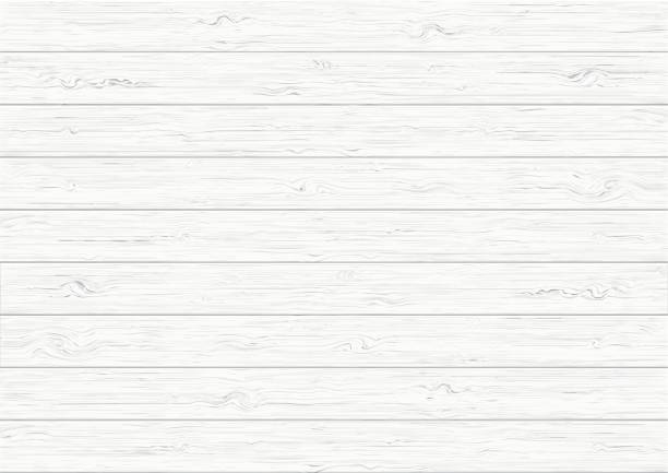 White wood plank texture background White wood plank texture vector background floorboard stock illustrations