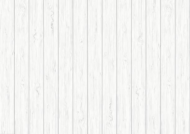 tło tekstury deski z białego drewna - siding white backgrounds pattern stock illustrations