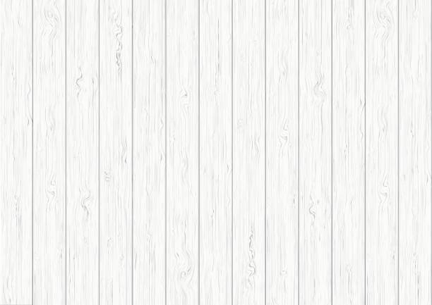 ilustrações de stock, clip art, desenhos animados e ícones de white wood plank texture background - textured old fashioned furniture backgrounds