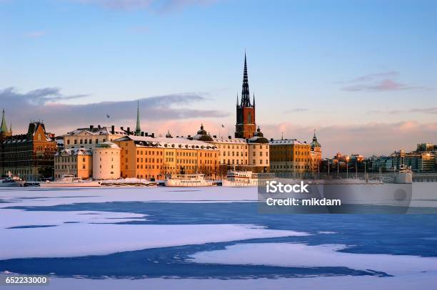 Stockholm City Stock Photo - Download Image Now - Stockholm, Winter, Snow