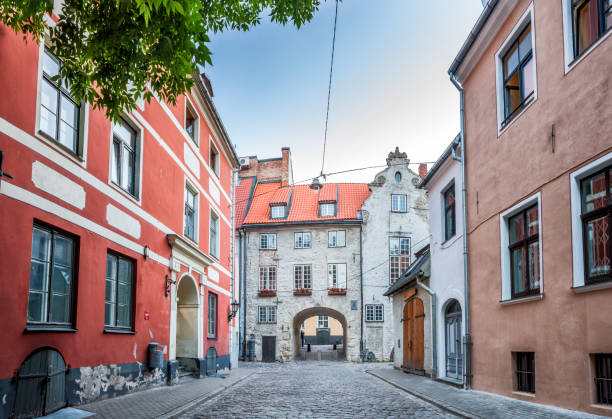 istock The Swedish Gate In Riga old Town 652240934