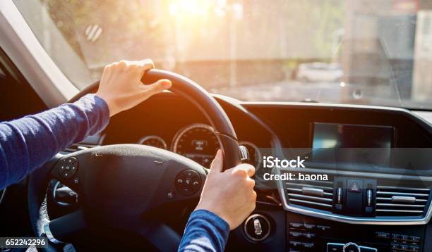 Driving Stock Photo - Download Image Now - Steering Wheel, Car, Driving