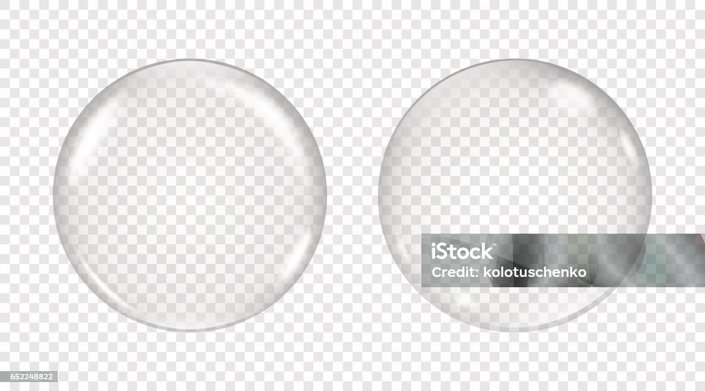 Bulle de savon transparent vecteur - clipart vectoriel de Sphère libre de droits