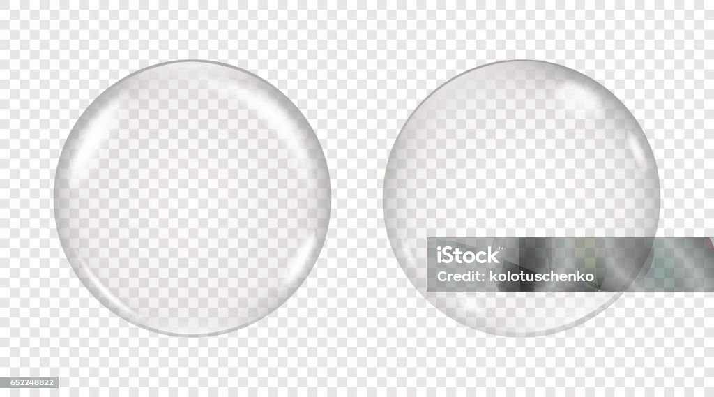 Vector transparent soap bubble Vector transparent soap bubble on a light background. Sphere stock vector