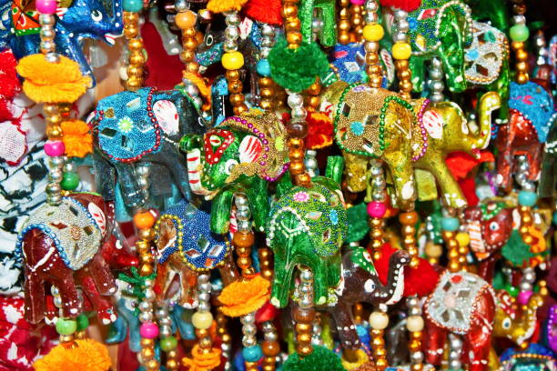 istock Indian souvenirs on the market 652254936