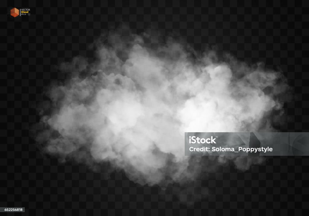 Fog or smoke isolated transparent special effect Fog or smoke isolated transparent special effect. White vector cloudiness, mist smog background. illustration Smoke - Physical Structure stock vector