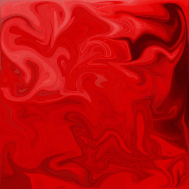 istock Red Digital Acrylic Color Swirl Or Similar Marble Twist 652266262