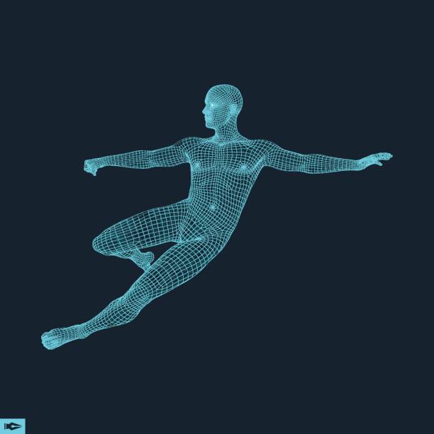 istock Football player. Sports concept. 3D Model of Man. 652271242