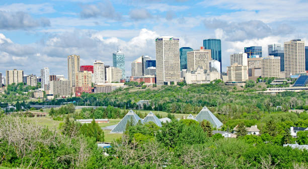 istock Edmonton, Alberta, skyline in spring looking north across river valley 652274138