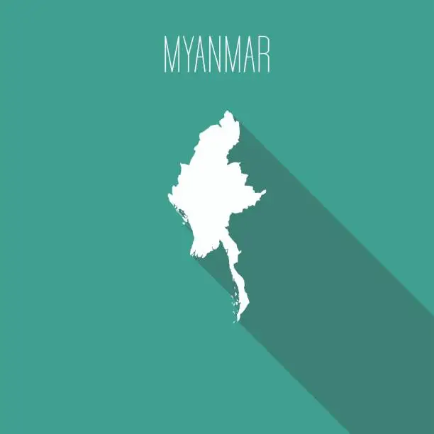 Vector illustration of Myanmar