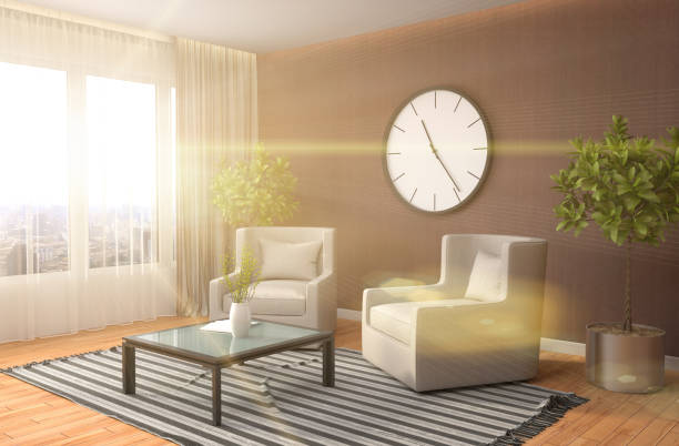 istock interior with chair. 3d illustration 652288760