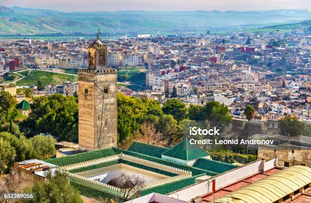 Mosque At Bab Guissa Gate In Fez Morocco Stock Photo - Download Image Now - Fez - Morocco, Morocco, Medina District