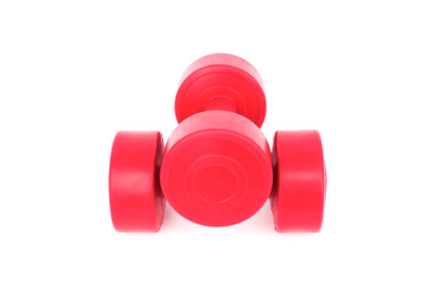 istock Dumbbells isolated white background 652291040