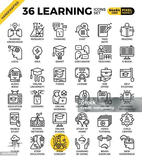 学習 教育理念 アイコン - アイコンのベクターアート素材や画像を多数ご用意 - アイコン, STEM教育, 学位請求論文