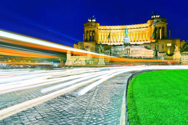 istock National Monument to Victor Emmanuel II at night 652309422