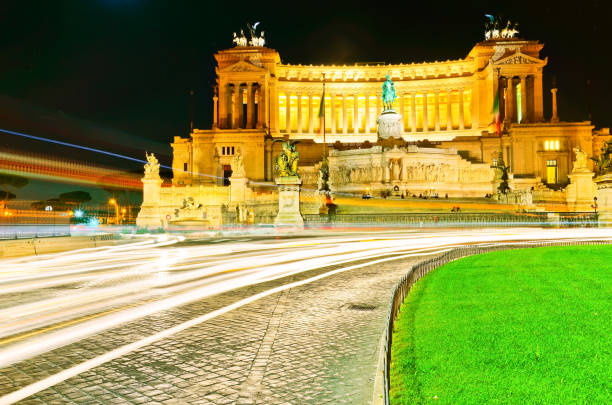 istock National Monument to Victor Emmanuel II at night 652309514
