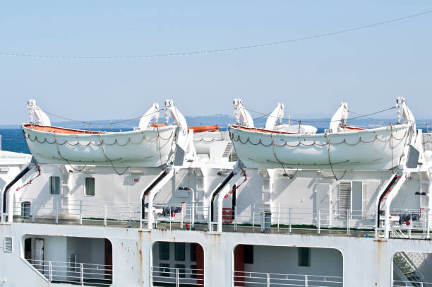 istock Lifeboats at cruise ship 652312292