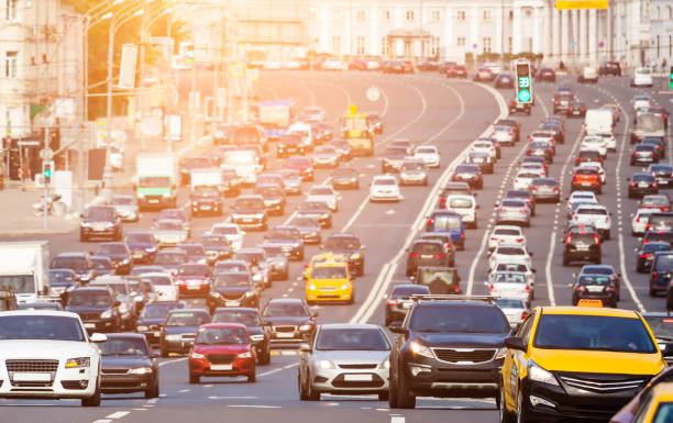 istock Traffic on the multilane street 652312324
