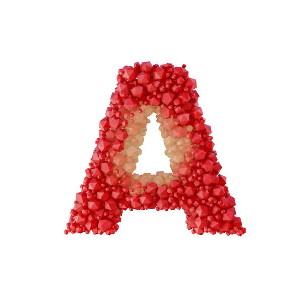 istock Super realistic 3d rendering of alphabet with crystal 652317100