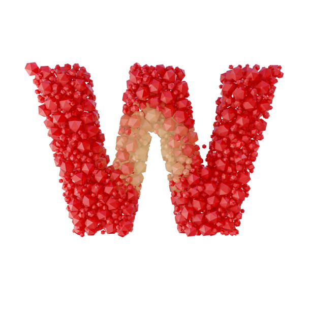 istock Super realistic 3d rendering of alphabet with crystal 652317178