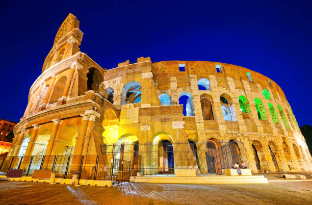 istock Colosseum at night in Rome 652317876