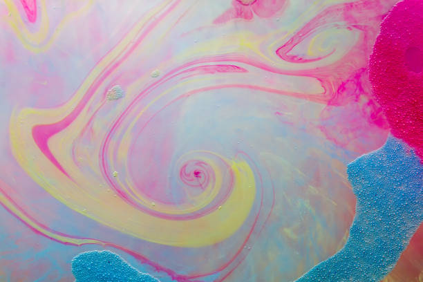 istock Ink shape or swirling in water for design or decorate background or abstract banner on white isolate background. 652320652