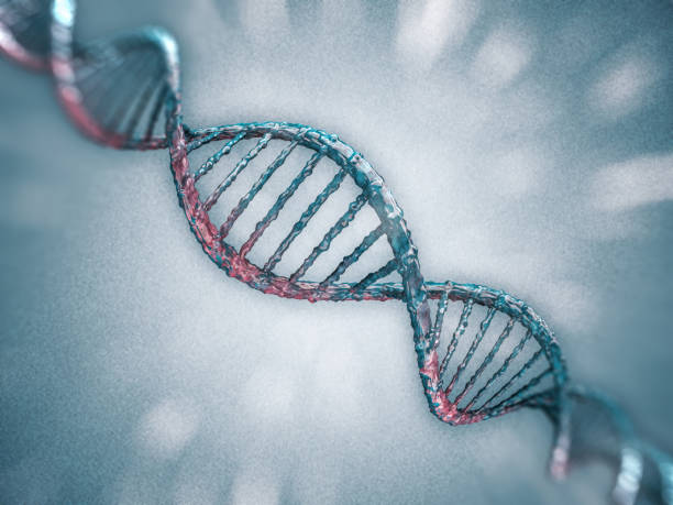 istock Digital illustration of a DNA model. 3D rendering 652321052