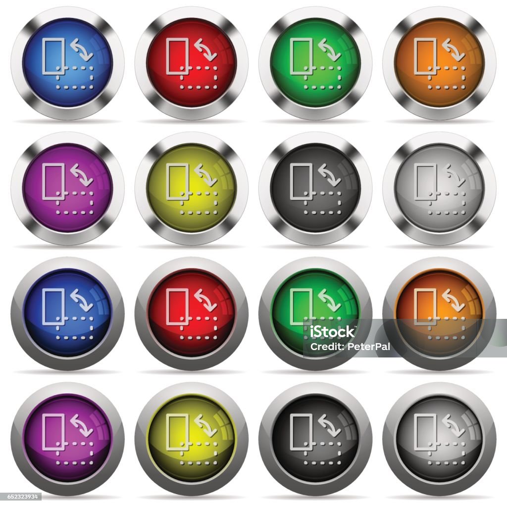Rotate Element Button Set Stock Illustration - Download Image Now ...