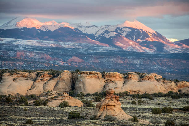 istock Sandstone buttes and La Sals 652324054