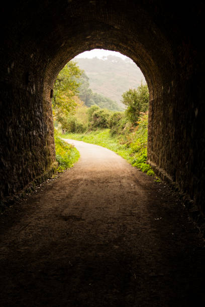 istock Tunnel in a turistic path in Asturias (North Spain) 652324428