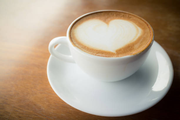 istock hot coffee with foam milk 652328458