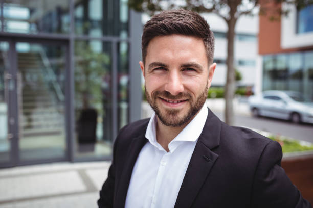 istock Portrait of smiling businessman 652335080