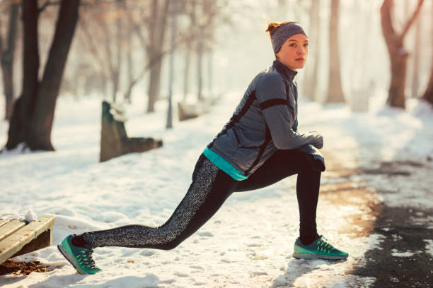 istock Female streching after jogging 652342966