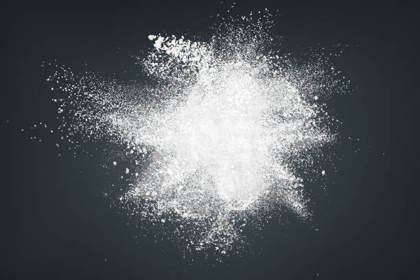 istock Abstract design of white powder cloud 652345718